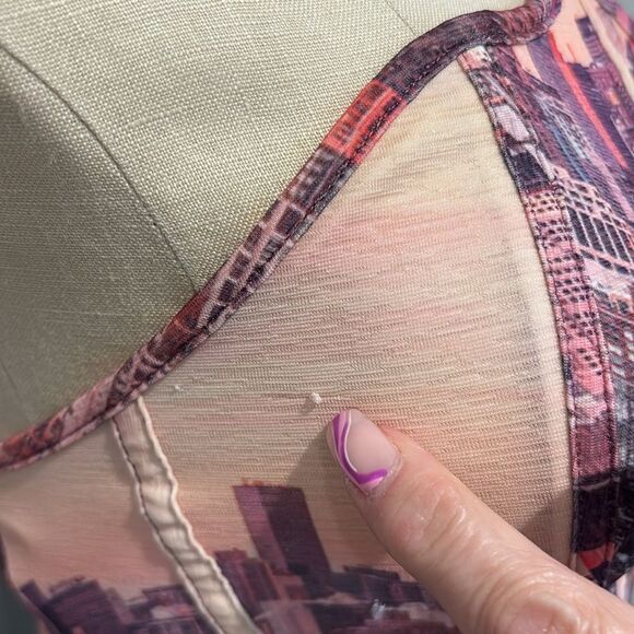 Urban Outfitters Skyline Print Halter Top Size S - Picture 5 of 10